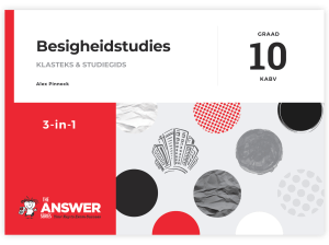 Graad 10 Besigheidstudies 3-in-1 KABV