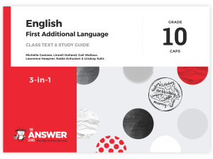 Grade 10 English FAL 3-in-1 CAPS