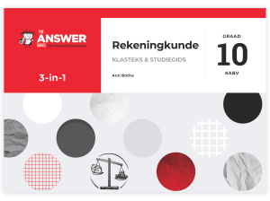 Graad 10 Rekeningkunde 3-in-1 KABV