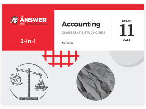 Grade 11 Accounting 3-in-1 CAPS
