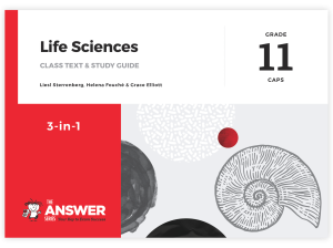 Grade 11 Life Sciences 3-in-1 CAPS