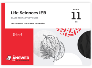 Grade 11 Life Sciences 3-in-1 IEB