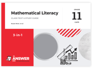 Grade 11 Maths Literacy 3-in-1 CAPS