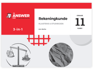 Graad 11 Rekeningkunde 3-in-1 KABV