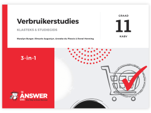 Graad 11 Verbruikerstudies 3-in-1 KABV