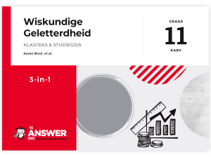 Graad 11 Wiskundige Geletterdheid 3-in-1 KABV