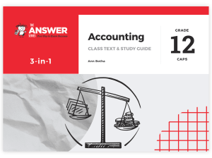 Grade 12 Accounting 3-in-1 CAPS