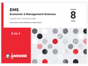 Grade 8 EMS 3-in-1 Book & Templates (SET)
