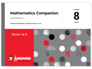 Grade 8 Maths Companion Workbooks 1 & 2 (SET)