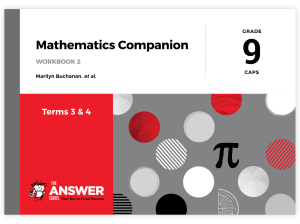Grade 9 Maths Companion Workbook 2 – Terms 3 & 4