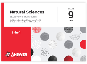 Grade 9 Natural Sciences 3-in-1